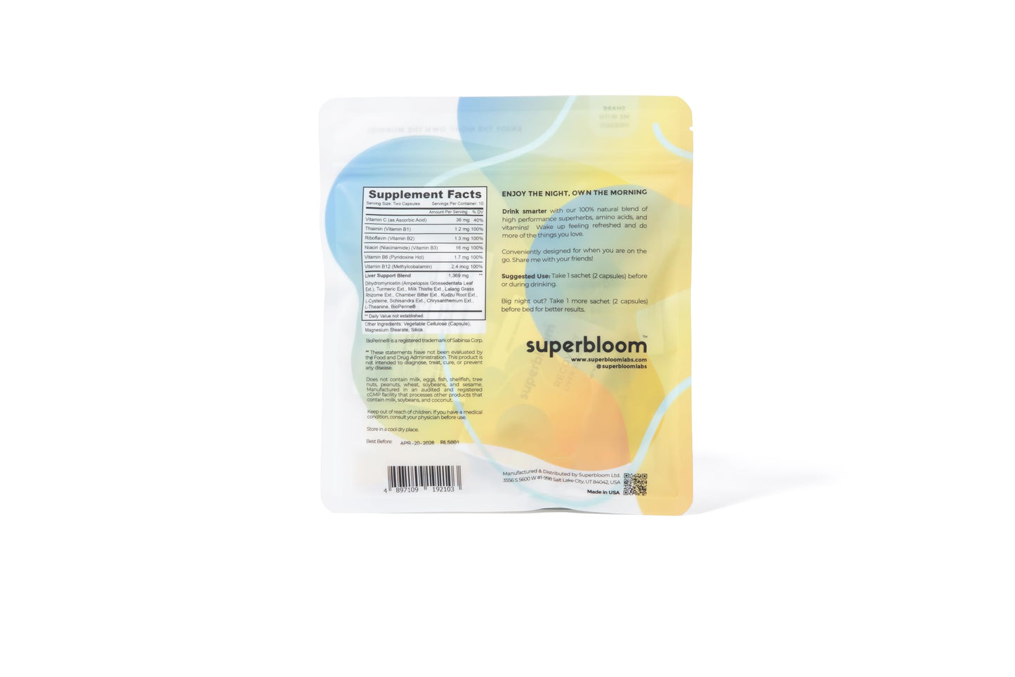 Superbloom Recovery Liver Support Capsule 20