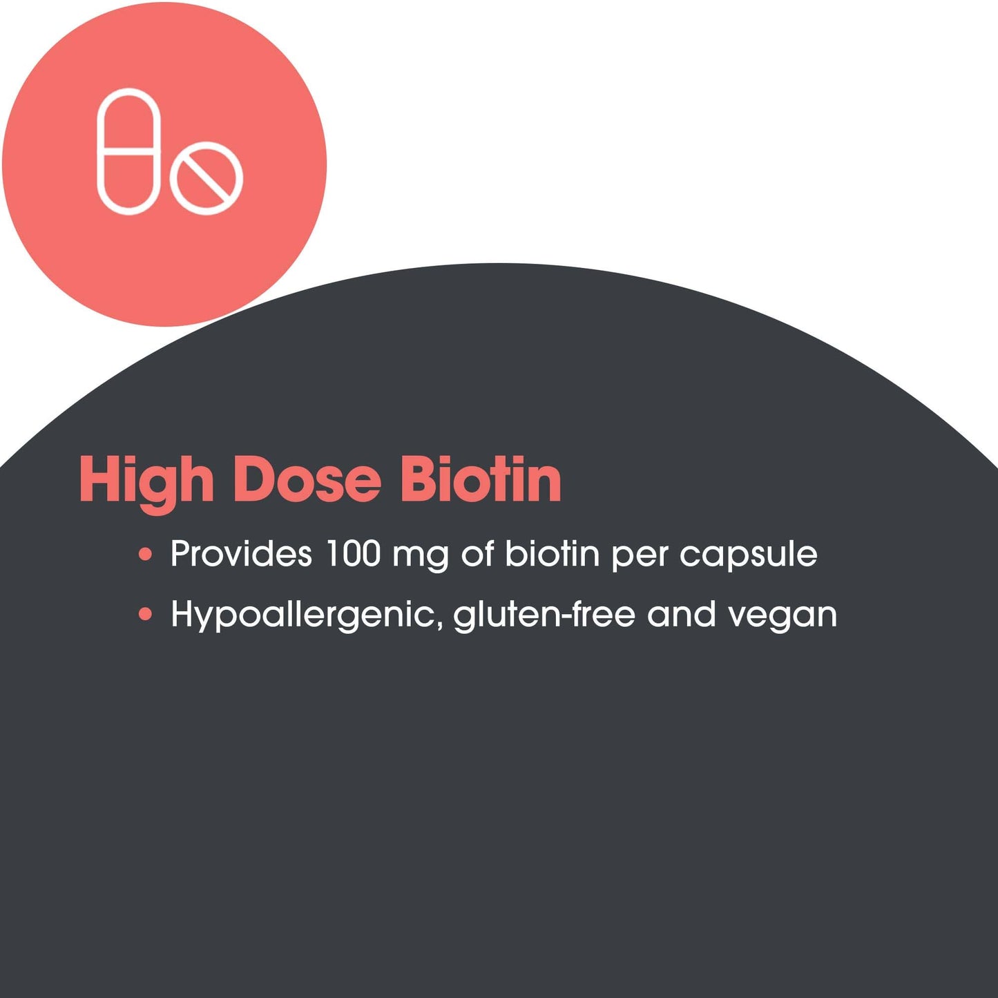 Allergy Research Group HiBiotin 100 mg Energy Metabolism Capsules, 90 Count