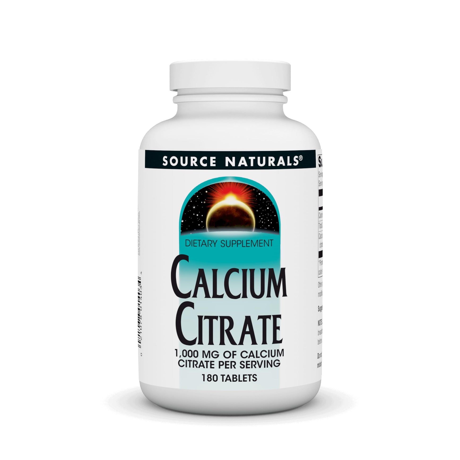 Source Naturals Calcium Citrate 1,000 mg Tablets, 180 Count
