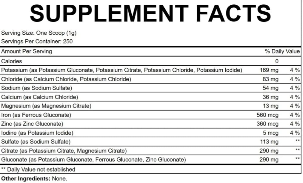 Generic Amazing Electrolytes Powder 8.82 Ounce