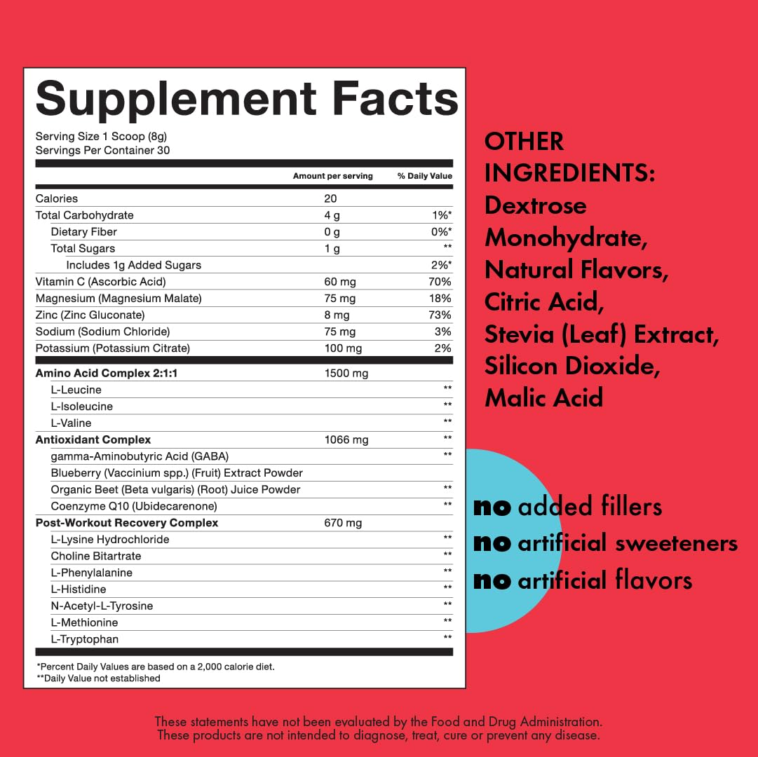 Kick. Sports Nutrition Post Workout Powder 10.4
