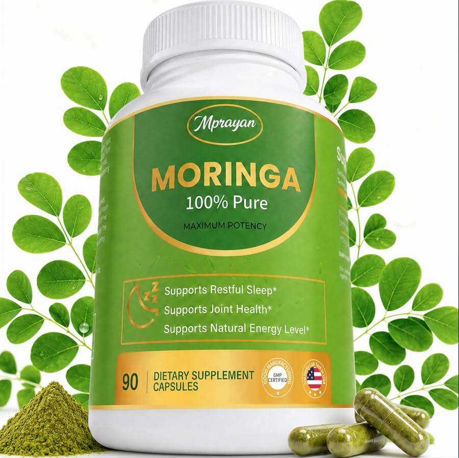 MPRAYAN Moringa Capsules 800mg Capsule, 90 Veg Capsules