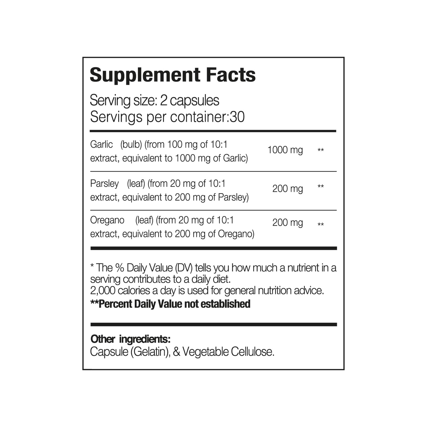 Paleolf Oregarlix Gut Health Supplement Capsule 180 Count