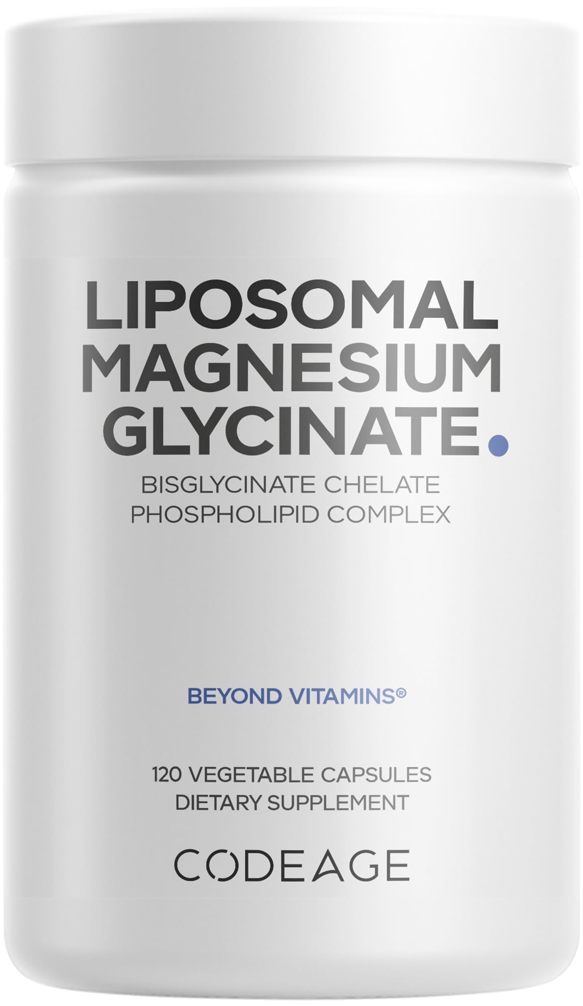 Codeage Liposomal Magnesium Glycinate Supplement 120 Capsules