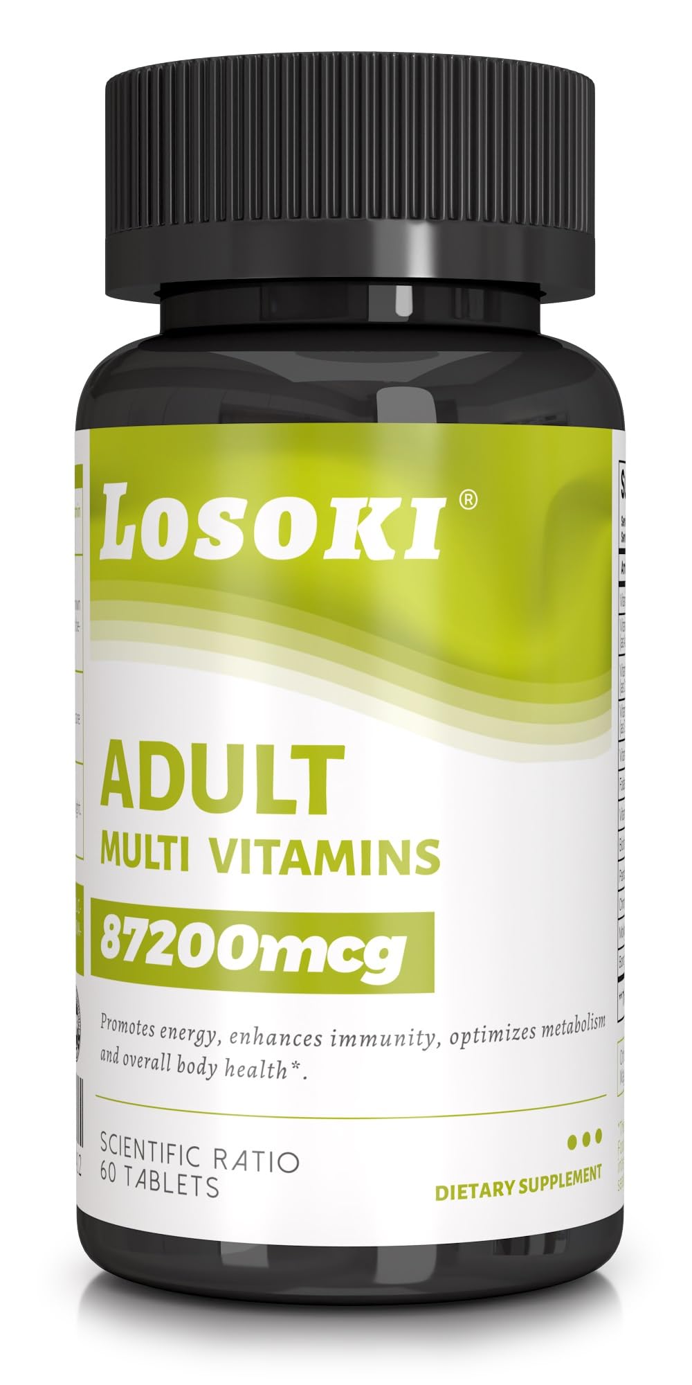 Losoki Adult Multi Vitamins Supplement for Men and Women, 60 Tablets