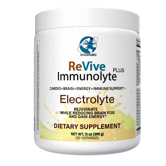 DrStellaMD Revive Formerly CoviLyte - Electrolyte, Energy and Immune Support, Vitamin Supplement Powder, 13 oz
