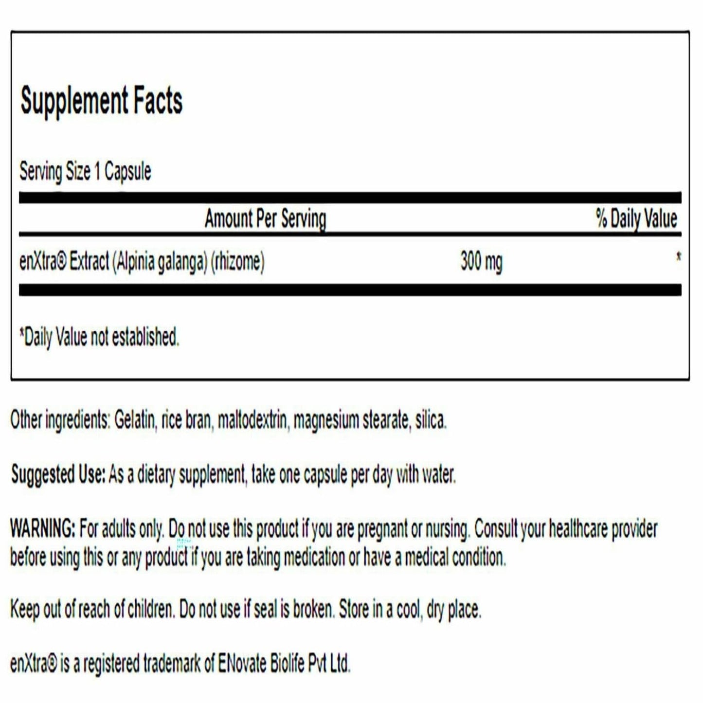 Swanson Focused Attention Alpinia Galanga 300 mg Capsules 30