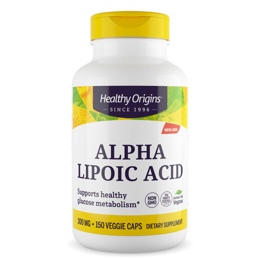 Healthy Origins Alpha Lipoic Acid 300 mg Capsules, 150 Count