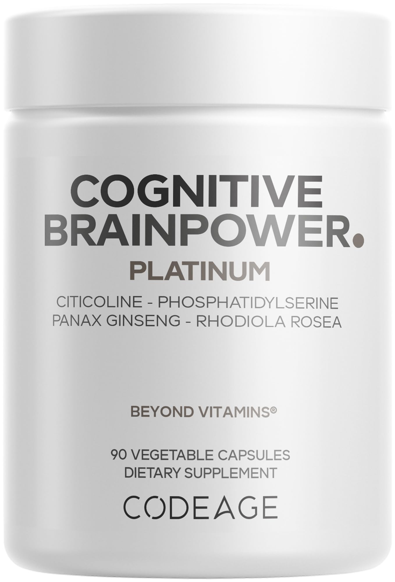 Codeage Cognitive Brainpower Platinum Supplement Capsules 90 Count