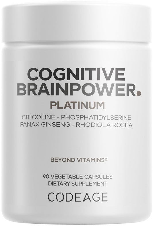 Codeage Cognitive Brainpower Platinum Supplement Capsules 90 Count