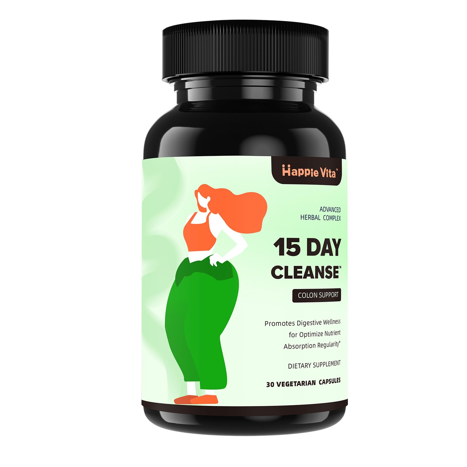 HappieVita 15 Day Gut Cleanse Detox 30 Capsules