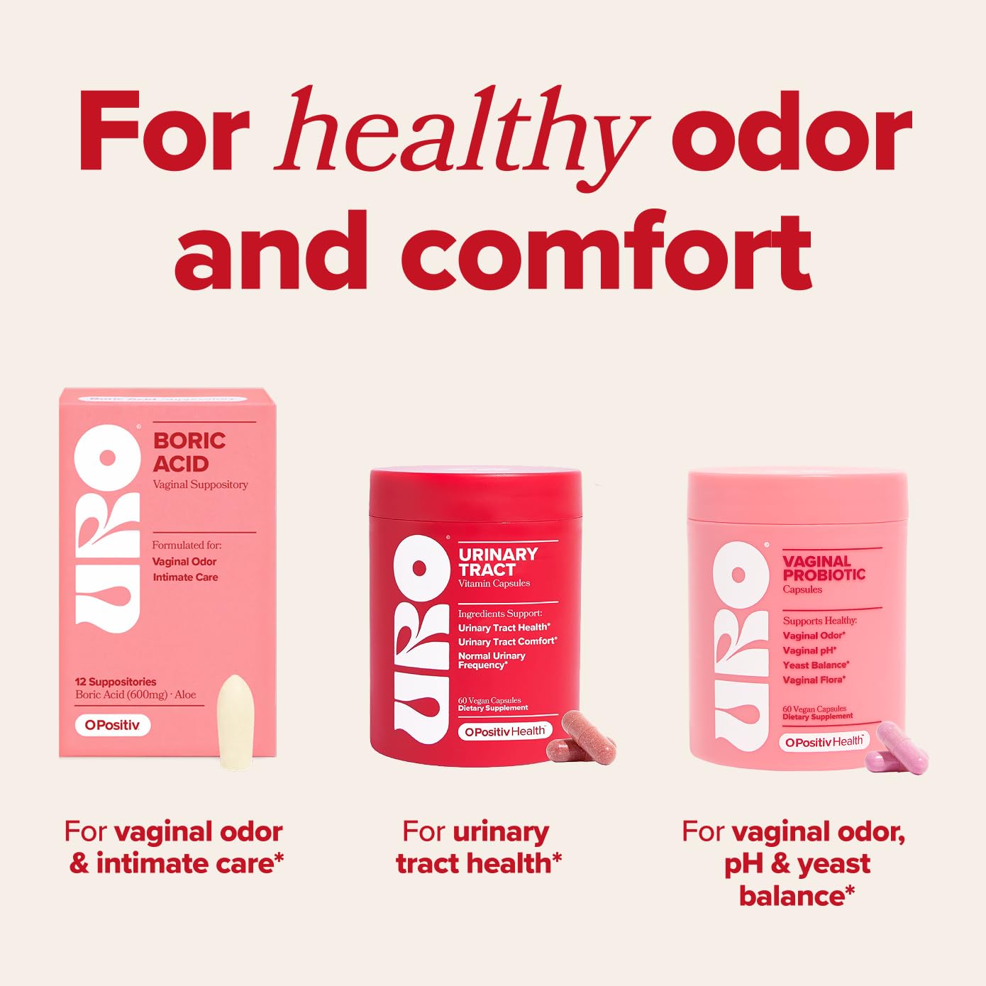 O Positiv URO Urinary Tract Health Supplement for Women Capsules 120