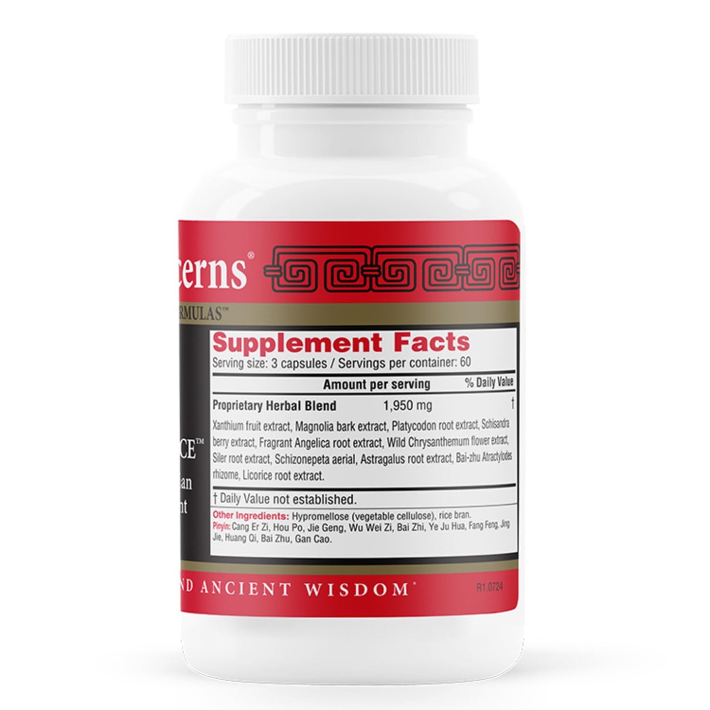 Health Concerns Xanthium Relieve Surface Sinus Relief & Seasonal Allergy Support Bi Yan Pian Chinese Herbal Formula 180 Capsules