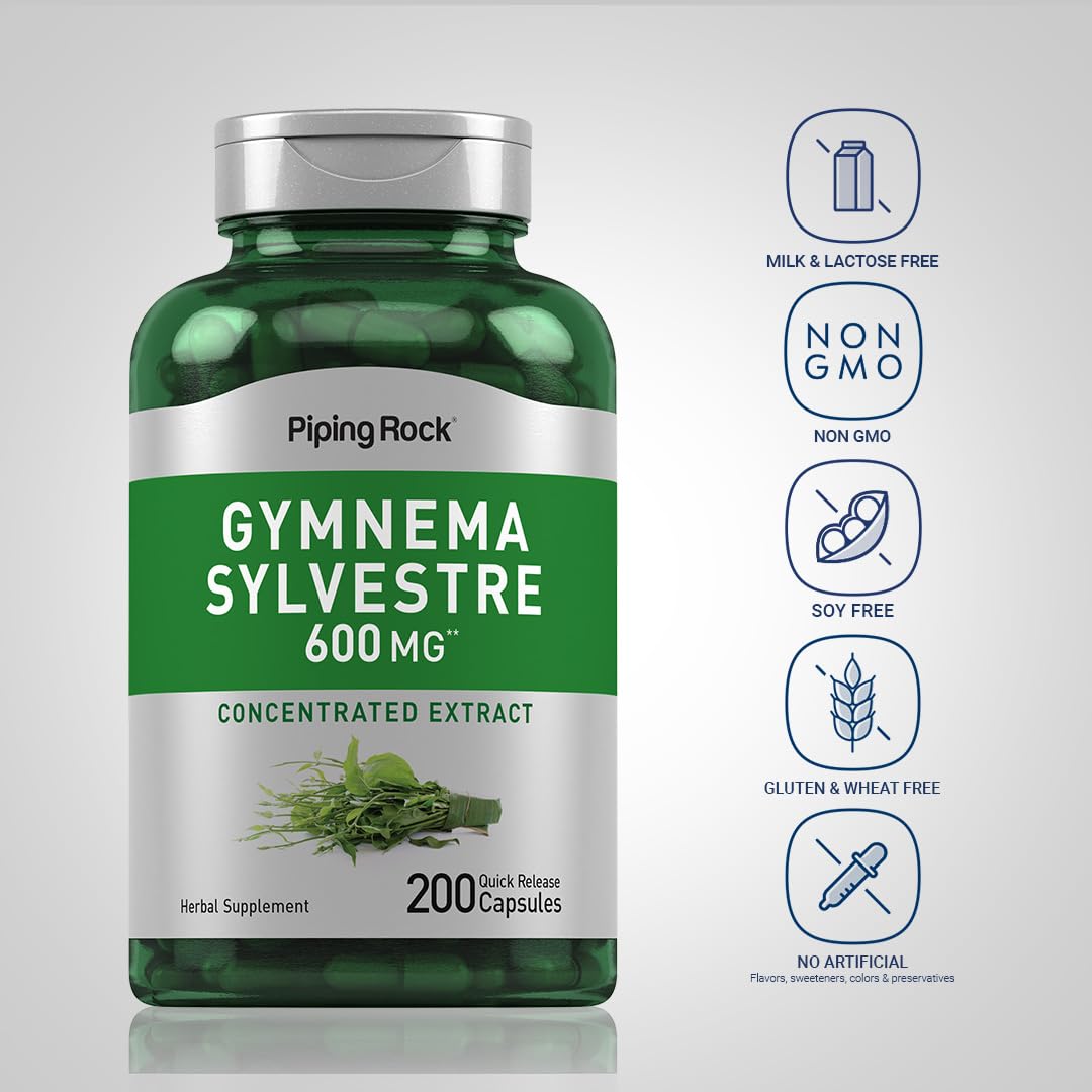 Piping Rock Gymnema Sylvestre Supplements Capsule 200 Capsules