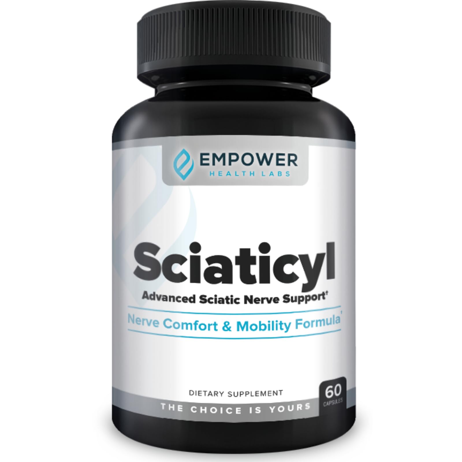 Empower Health Labs Sciaticyl – Nerve Support Supplement with B1, B6, B12, Magnesium, NAC, ALC & Alpha Lipoic Acid, 60 Capsules