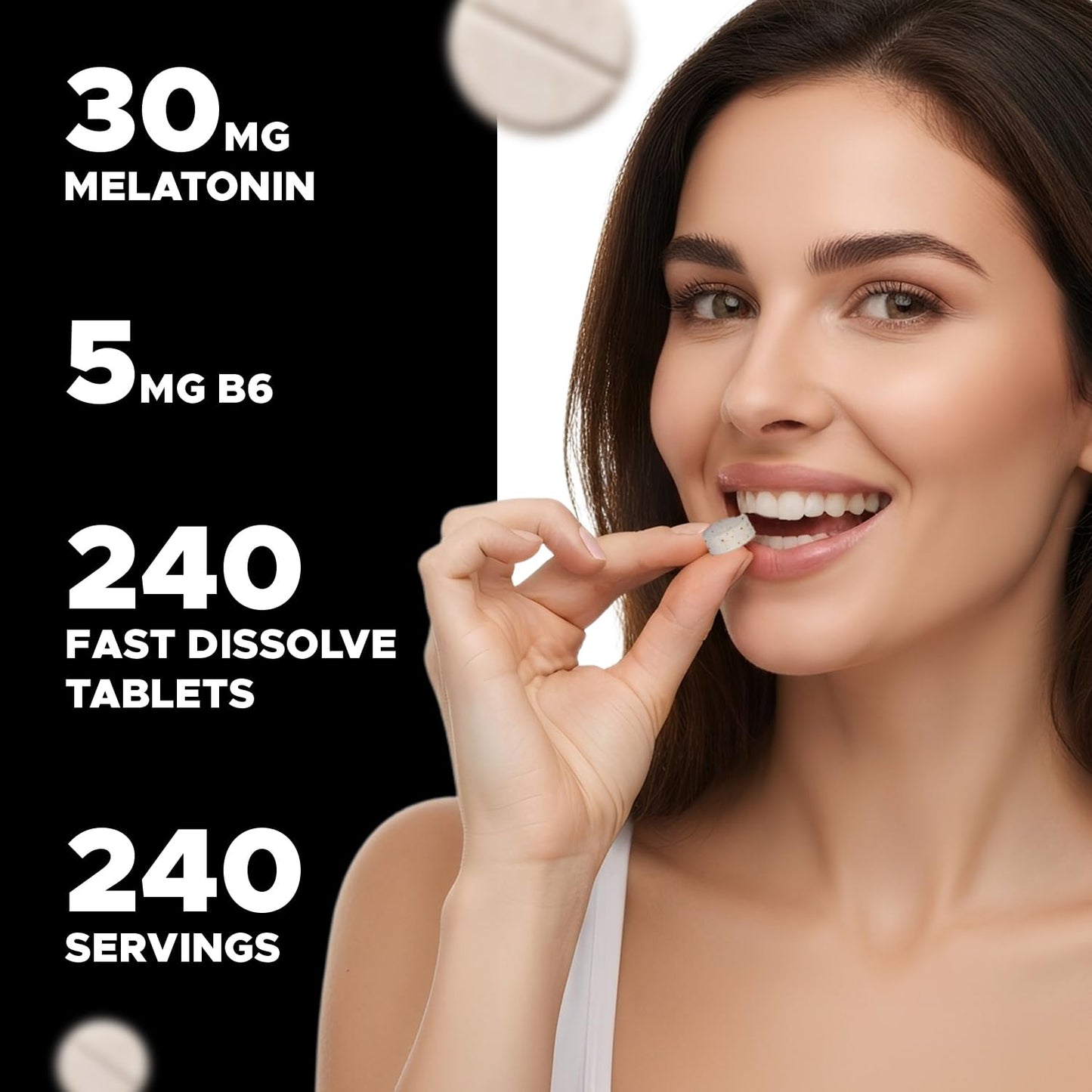 Vitabod Melatonin 30 mg with Vitamin B6 240 Tablets