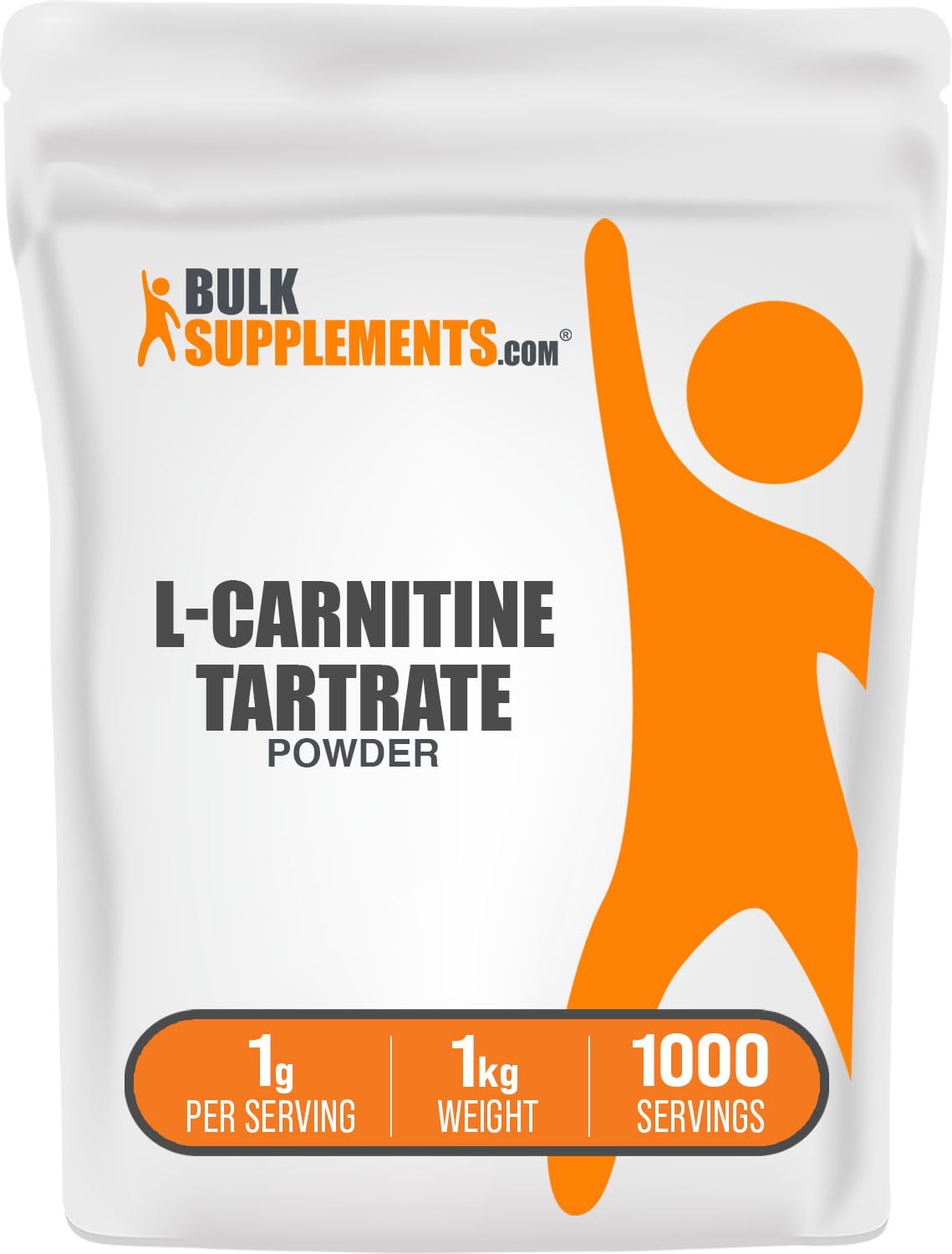 BulkSupplements L-Carnitine L-Tartrate Powder, 35.2