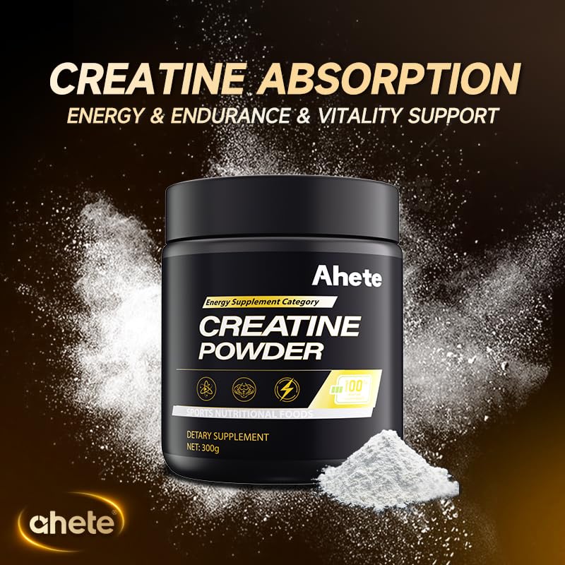 Ahete Creatine Monohydrate Powder 10 oz