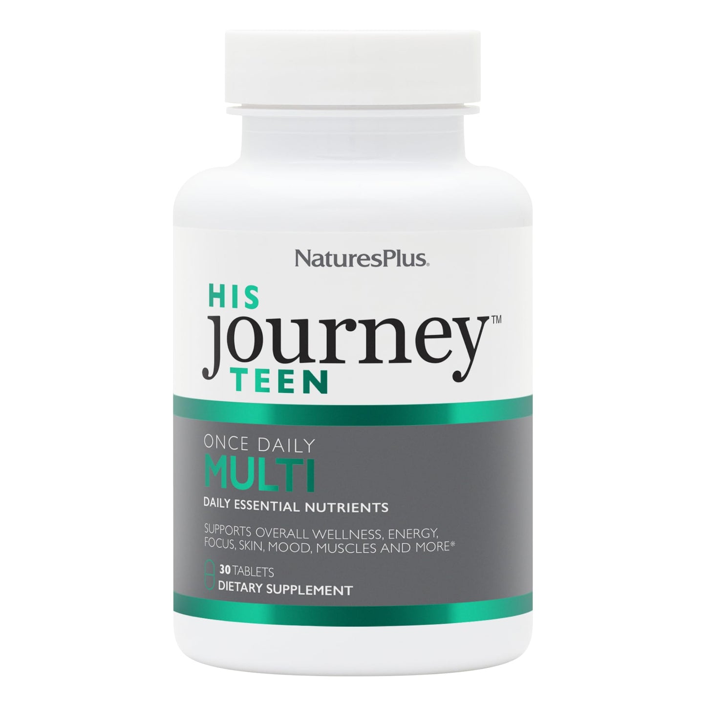 NaturesPlus His Journey Teen Capsule 30 Count