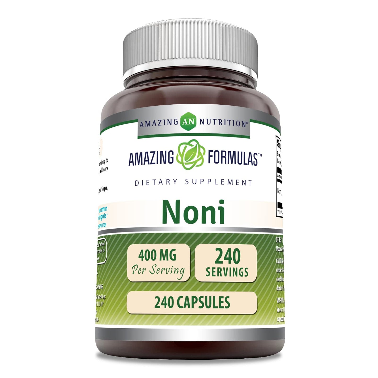 Amazing Nutrition Noni 400 mg per Serving Capsules, 240 Capsules