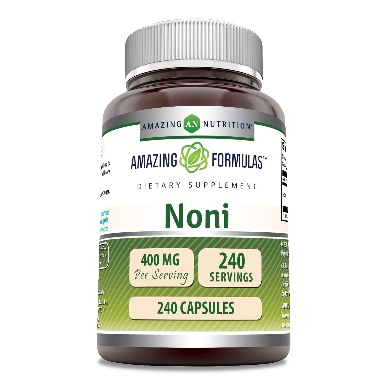Amazing Nutrition Noni 400 mg per Serving Capsules, 240 Capsules