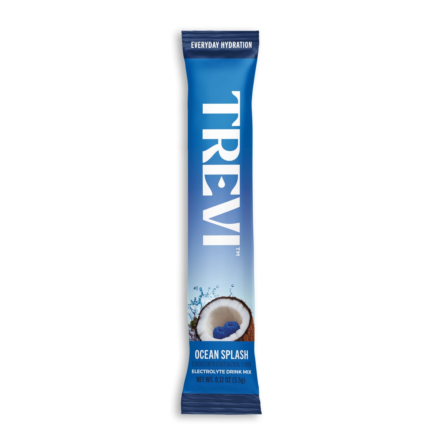 TREVI Electrolytes Powder Packets Sugar Free Hydration Ocean Splash Powder 2.4