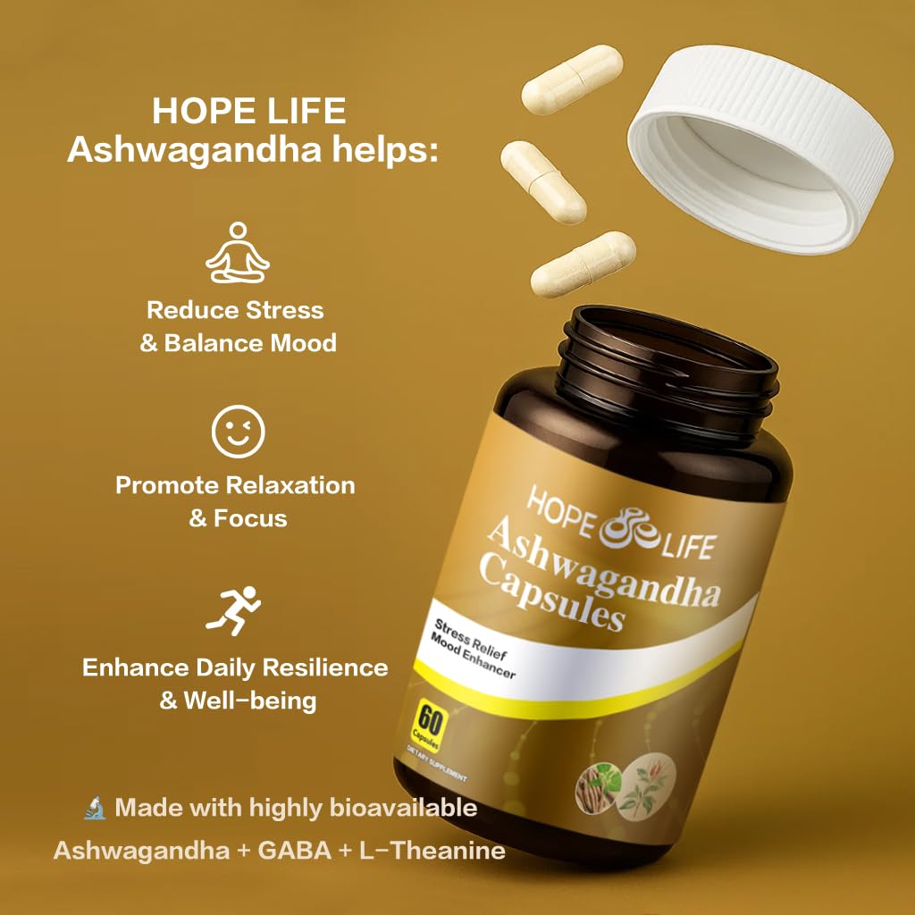 Hope Life Herbal Mood & Sleep Support Capsule, 60 Capsules