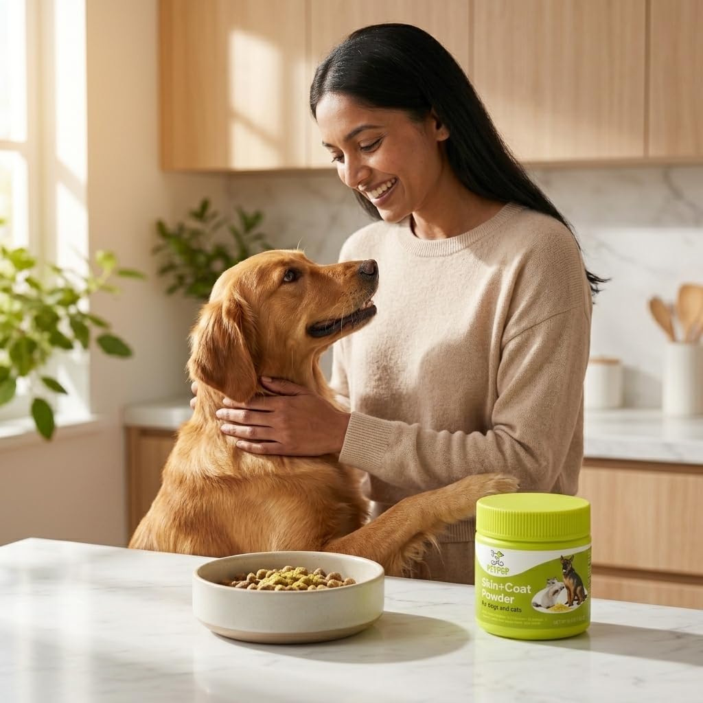 PetPop Omega 3 Skin & Coat Support Powder for Dogs, 1 Unit