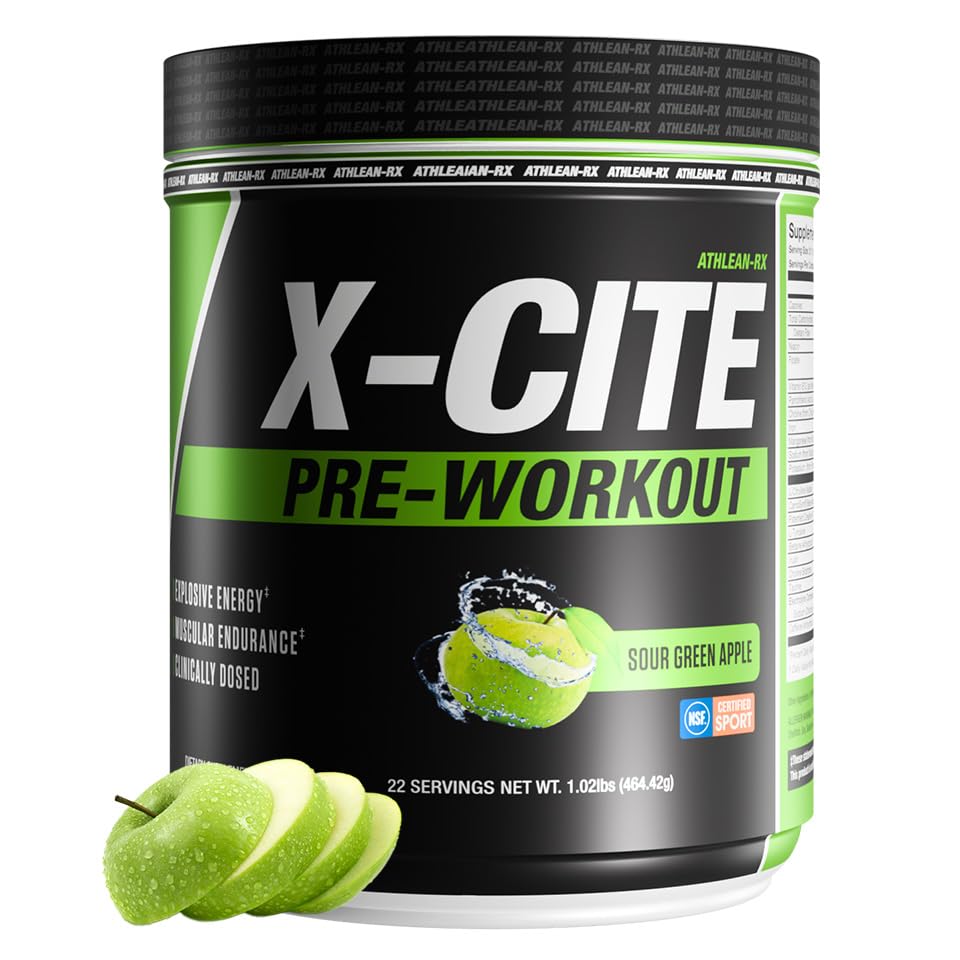 ATHLEAN-RX X-CITE Pre-Workout by ATHLEAN-X Powder 15.61 Ounce
