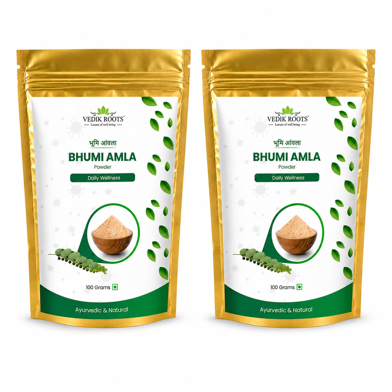 VEDIKROOTS Organic Bhumi Amla Powder 7.0548 Ounces