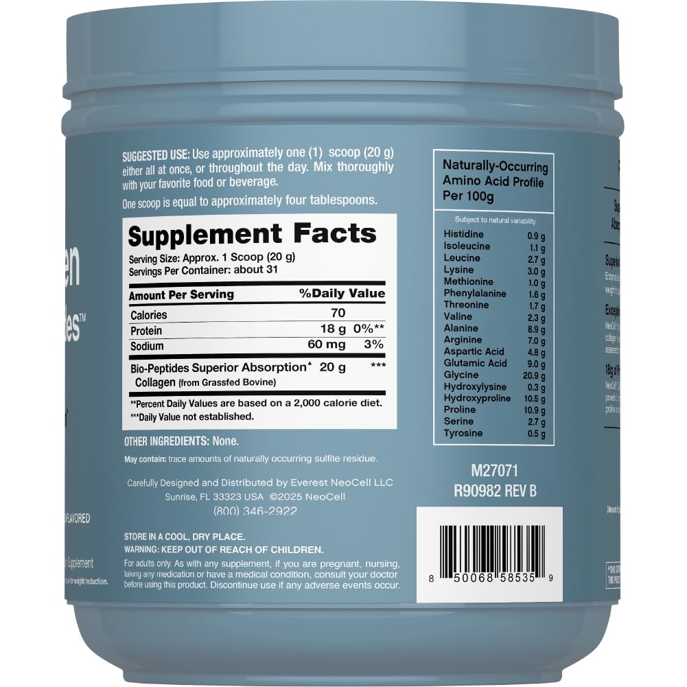 NeoCell Collagen Peptides Powder 22 oz