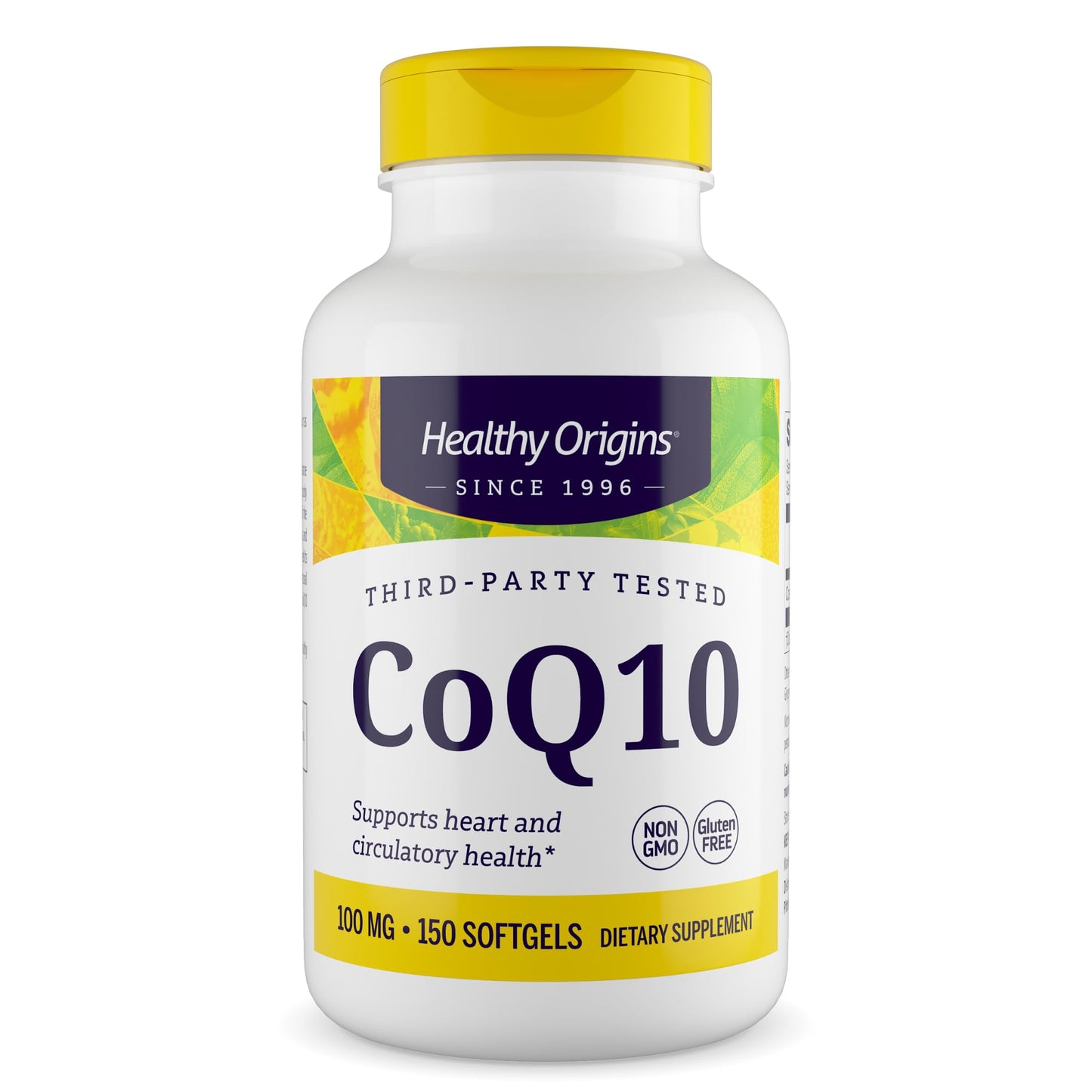 Healthy Origins CoQ10 100 mg Softgels 150 Count