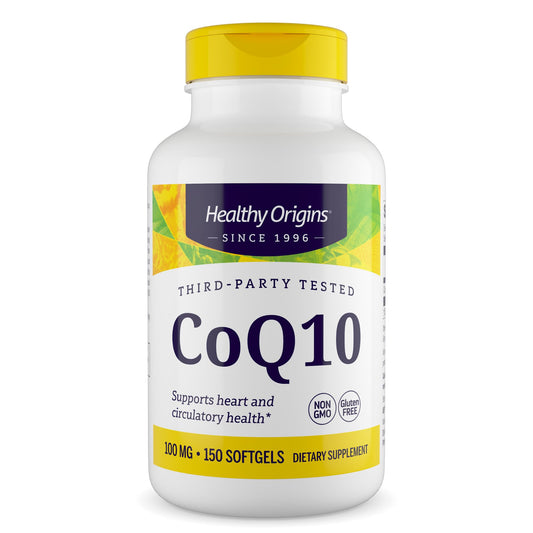 Healthy Origins CoQ10 100 mg Softgels 150 Count