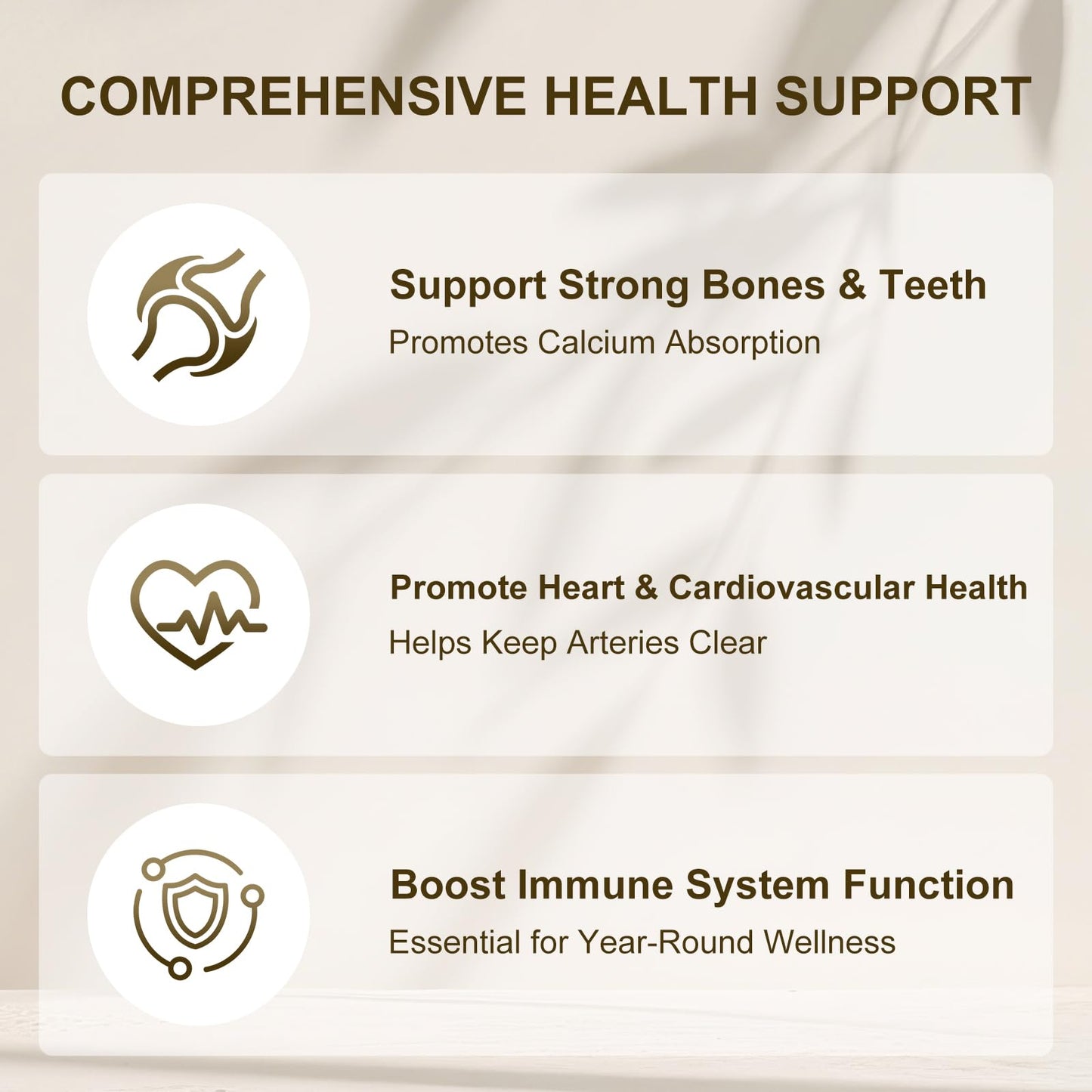 Sensrit Vitamin D3 K2 Supplement Softgels 180