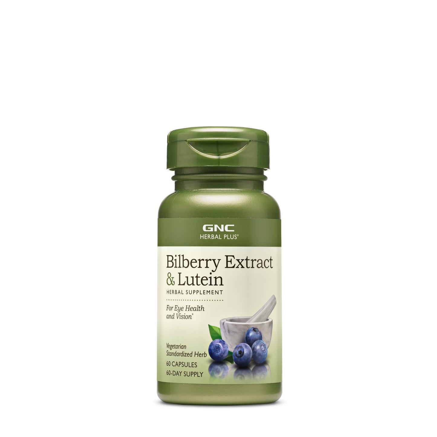 GNC Herbal Plus Bilberry Extract and Lutein Supplement Capsule 60 Capsules