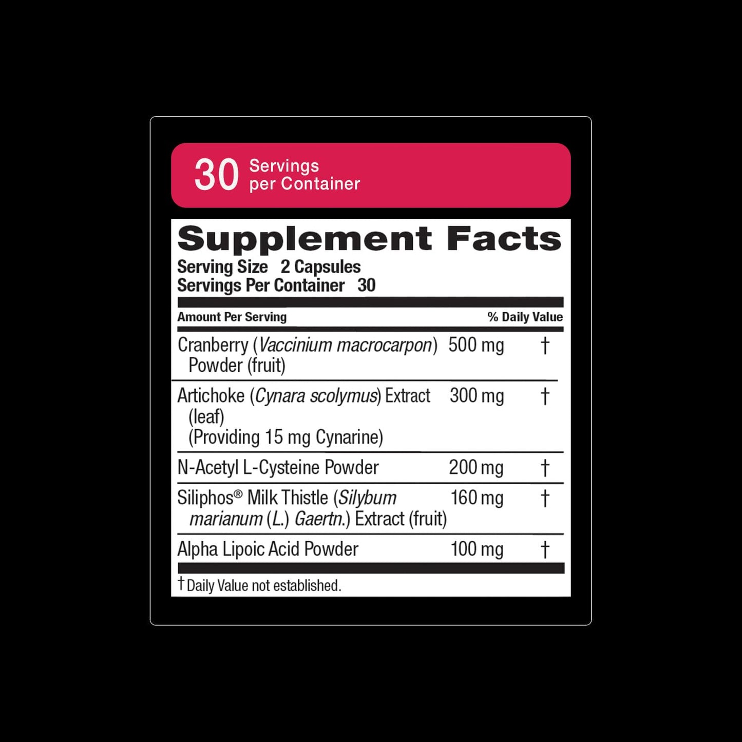 Weider Liver & Kidney Support Antioxidant Complex with Milk Thistle Extract, NAC & Alpha Lipoic Acid Capsules, 60 Count