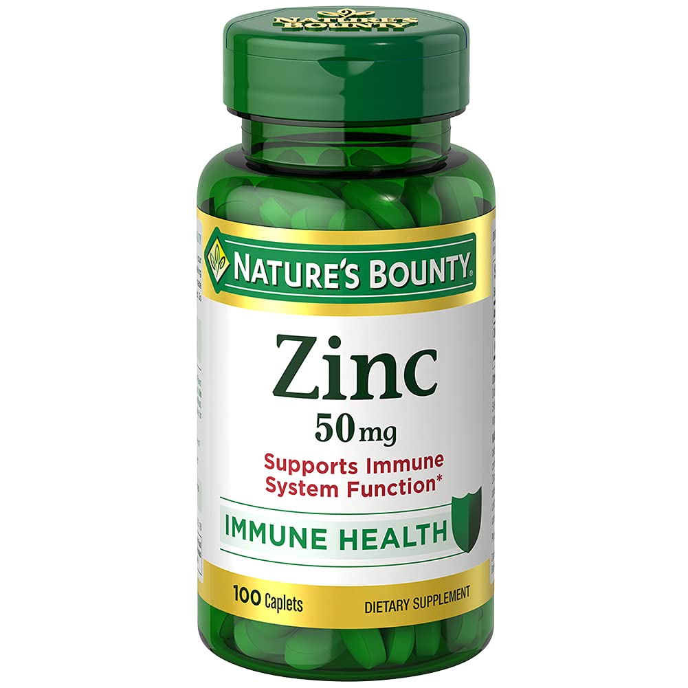 Nature's Bounty Zinc 50 mg Capsule, 200 Count