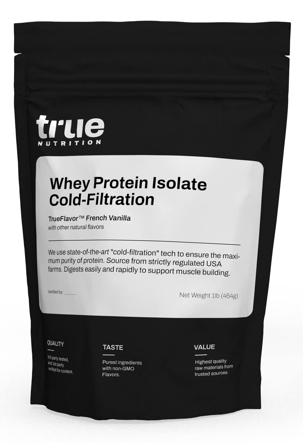 True Nutrition Whey Protein Isolate French Vanilla Powder, 16 Servings