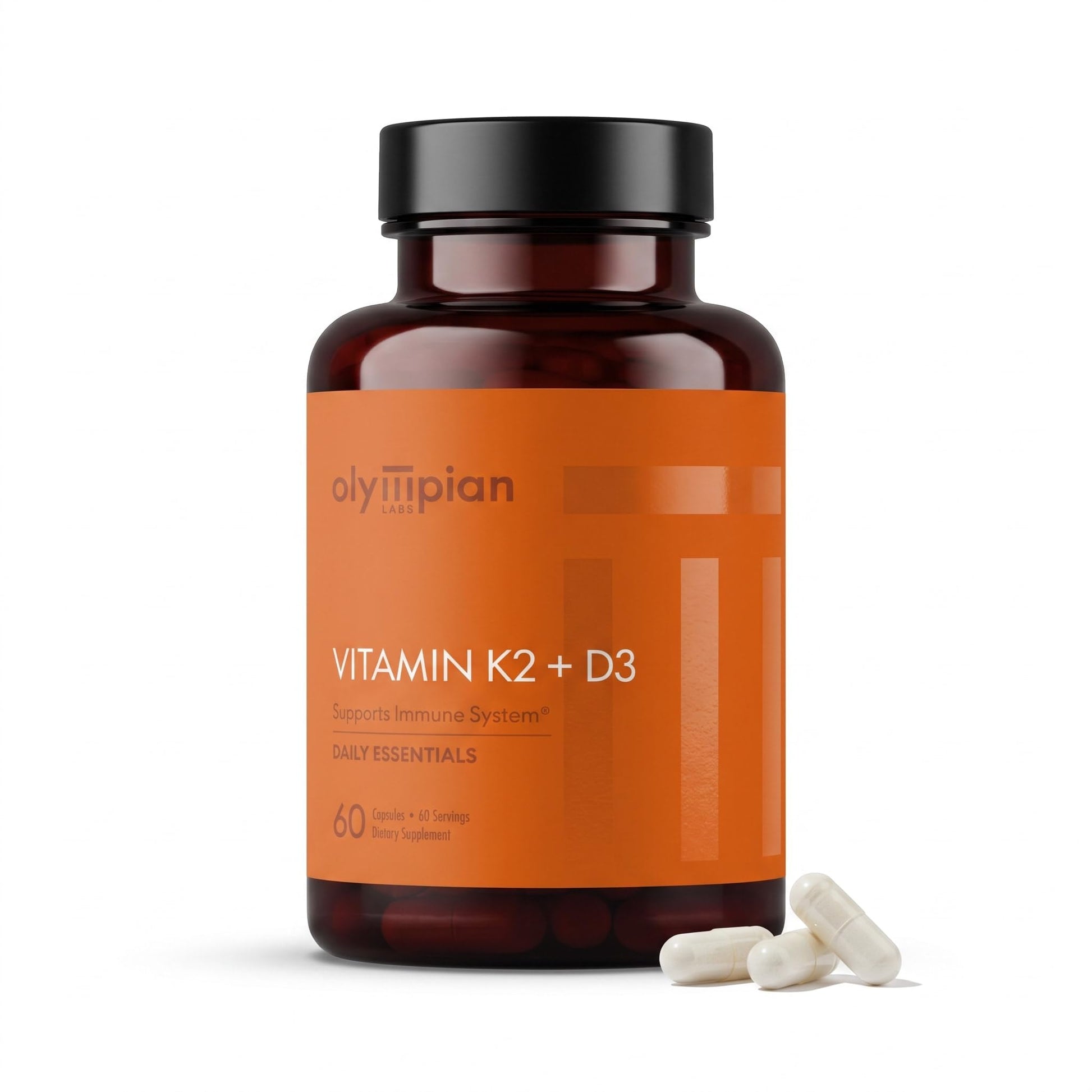 Olympian Labs Vitamin K2 + D3 Capsules, 60 Count