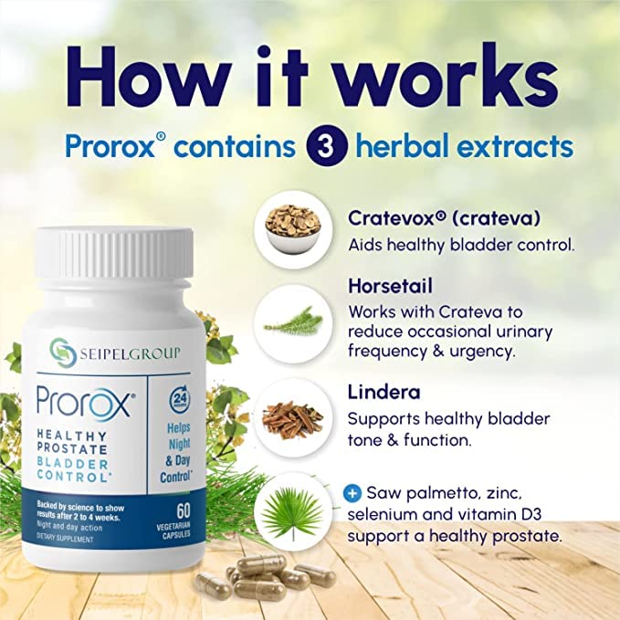 PROROX Healthy Prostate Bladder Control Prostate Supplements for Men Saw Palmetto Capsules 180 Count