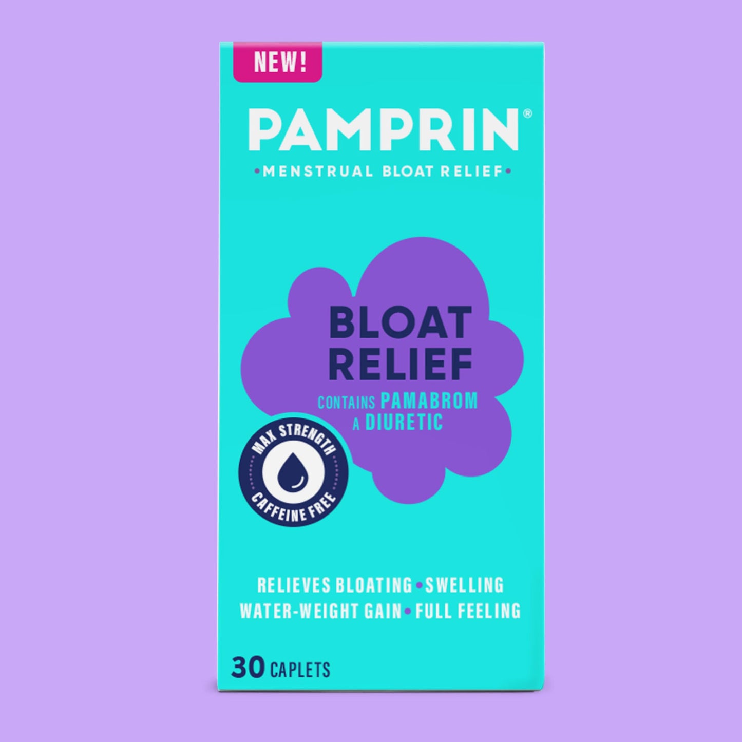 Pamprin Bloat Relief Caplets 30 Count