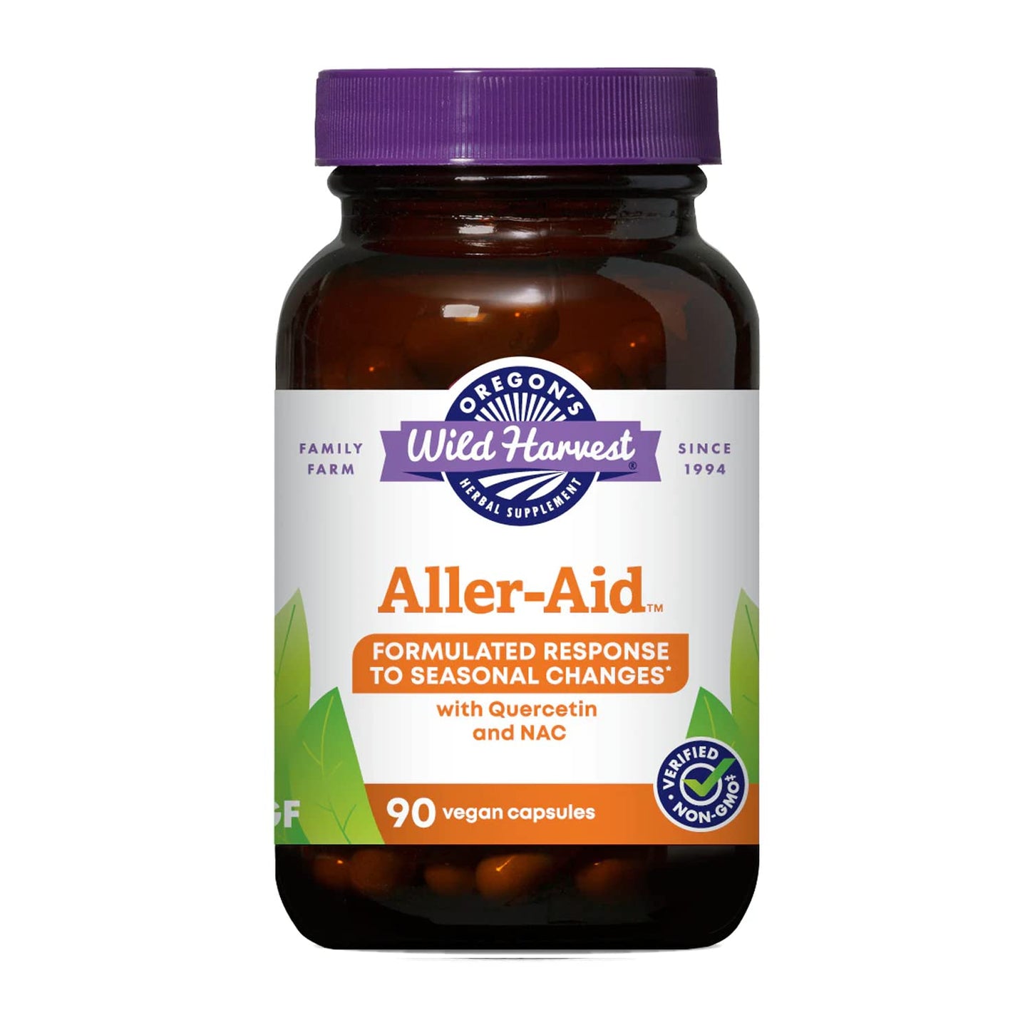 Oregon's Wild Harvest Aller-Aid with Quercetin Capsules, 90 Count
