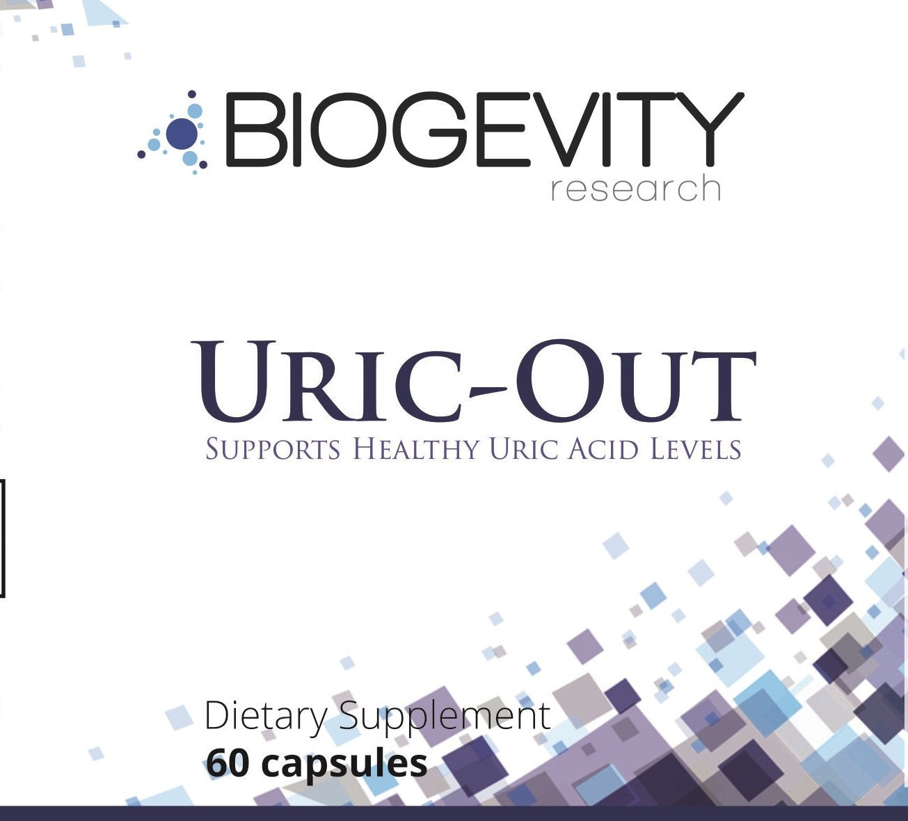 Biogevity Research Uric-Out Ultimate Uric Acid Support 11 Powerful Extracts - Celery Seed, Tart Cherry Concentrate, Chanca Piedra Capsule 60 Count