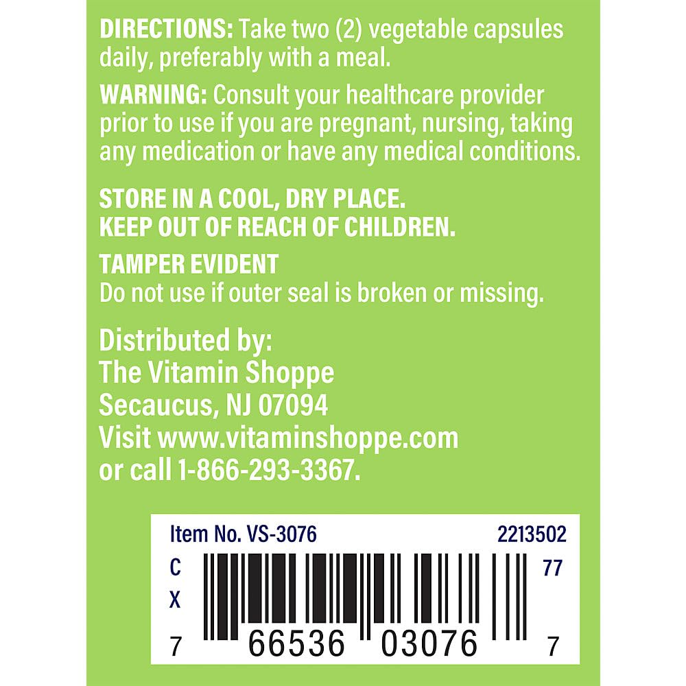 The Vitamin Shoppe Sambucus Black Elderberry Extract Vegetarian Capsules 100