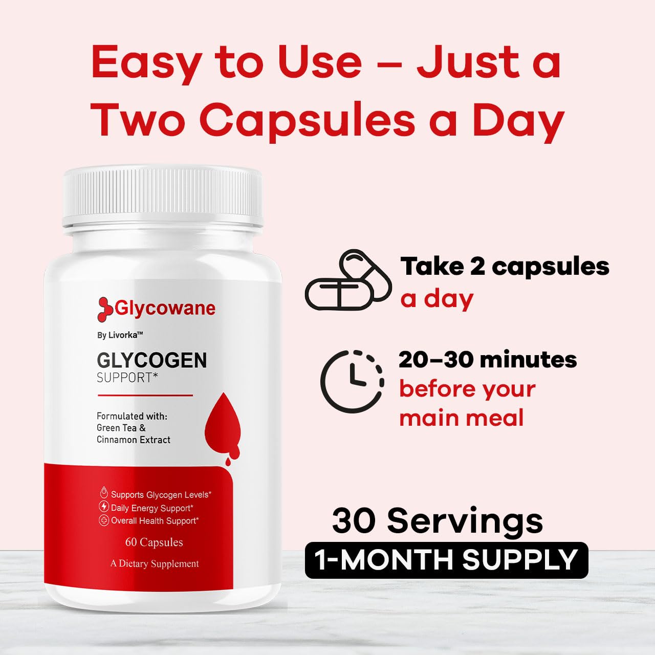 LIVORKA Glycovane Capsules, 300 Capsules