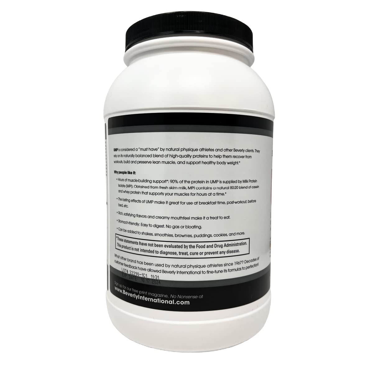 Beverly International UMP Protein Powder Rocky Road 32.8 oz