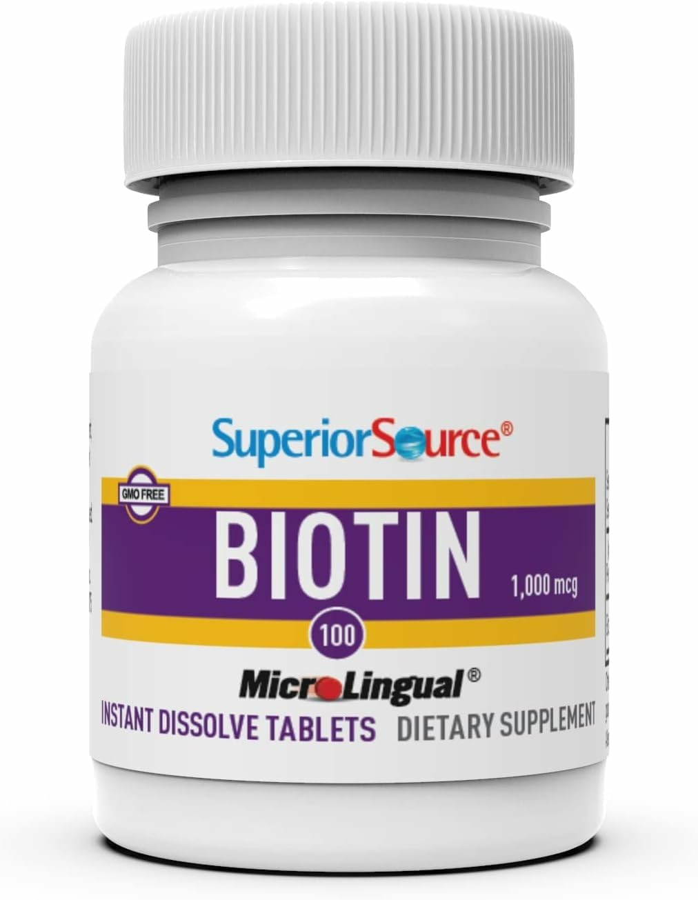 Superior Source Biotin 1000 mcg Quick-Dissolve MicroLingual Tablets, 200 Tablets
