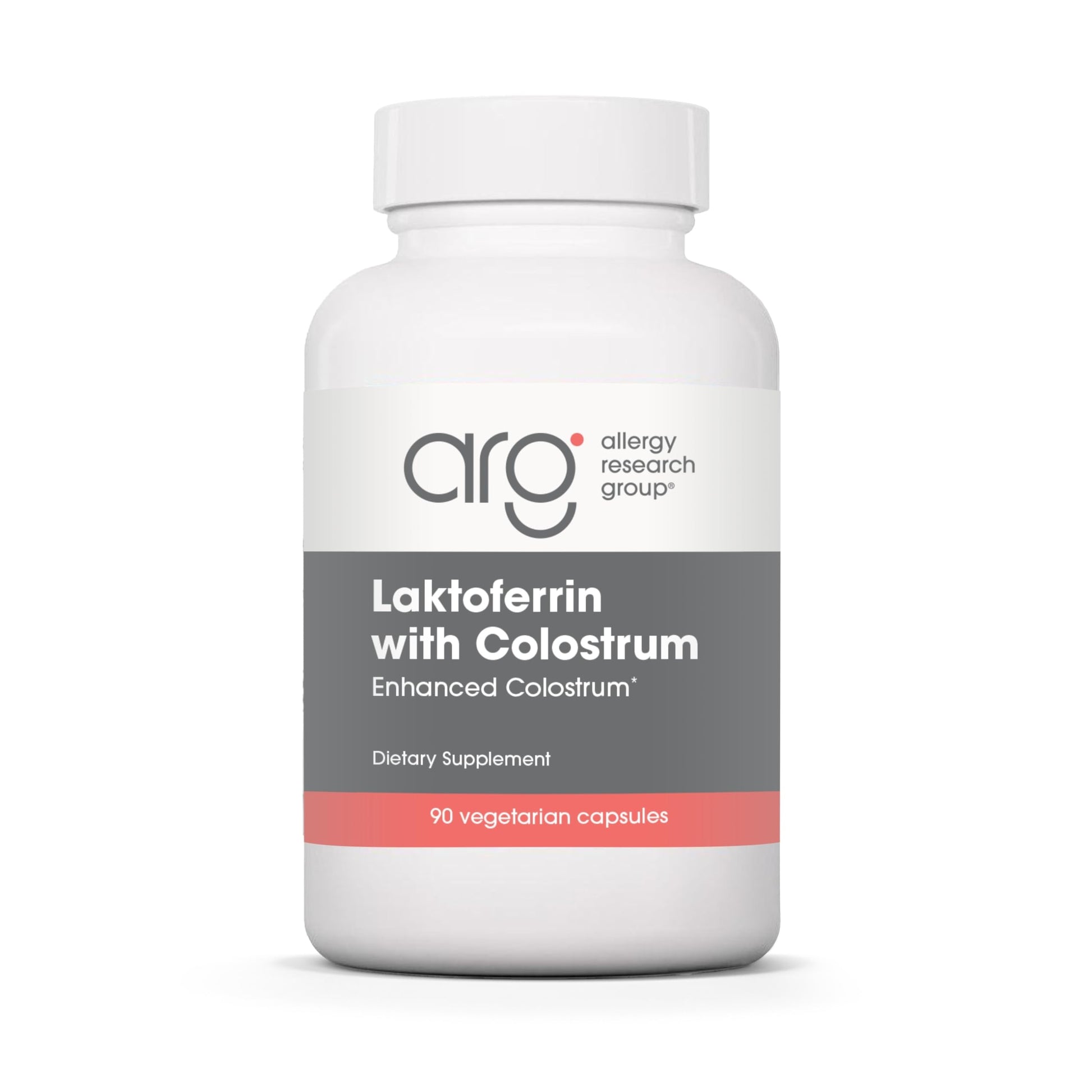 Allergy Research Group ARG Laktoferrin with Colostrum 300 mg Lactoferrin & 750 mg Bovine Capsules 90 Count
