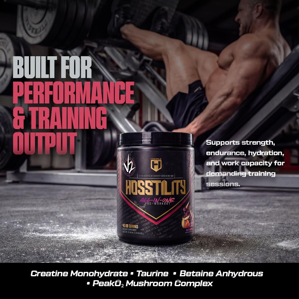 HOSSTILE Hosstility V2 Pre-Workout Powder, 21.3 oz
