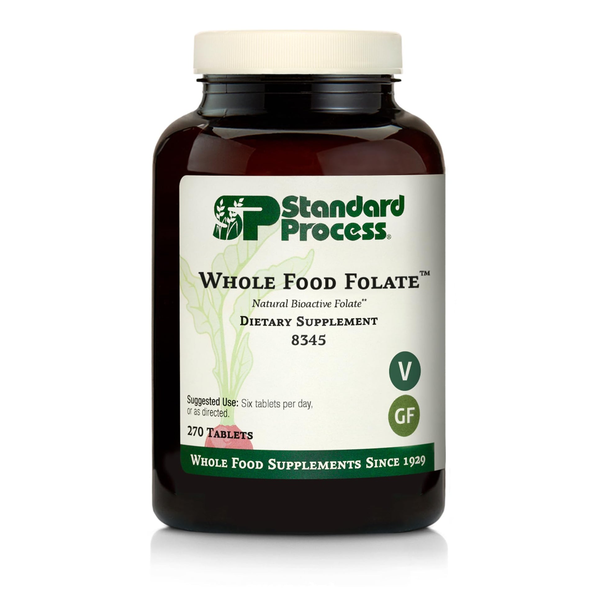 Standard Process Inc. Whole Food Folate Capsules, 270